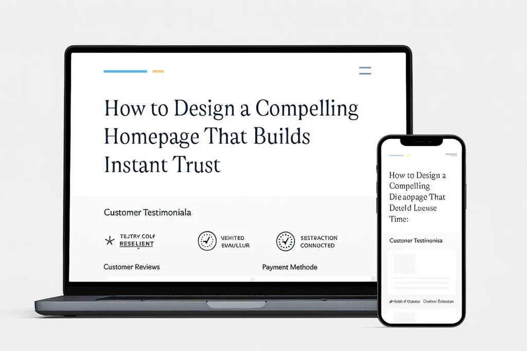 How to Design a Compelling Homepage That Builds Instant Trust